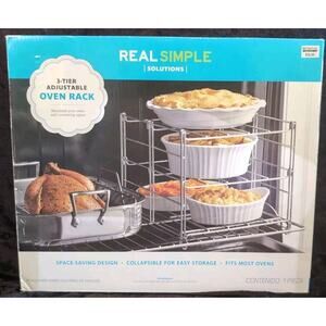 3-Tier Adjustable Oven Rack Collapsible New Thanksgiving More Oven Space (F71)
